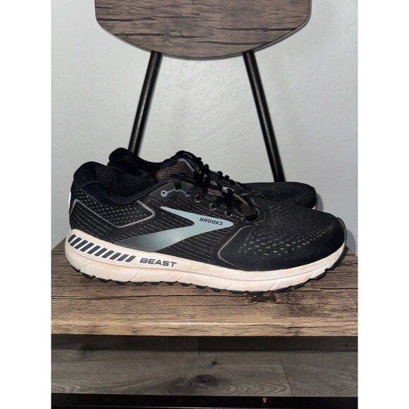 Brooks Mens Beast 20 Black Running Shoes Sneakers Size 12 2E - WIDE - Picture 1 of 7